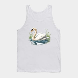 White Swan Tank Top